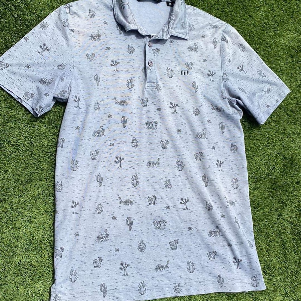 Travis Matthew Desert Grey Golf Polo